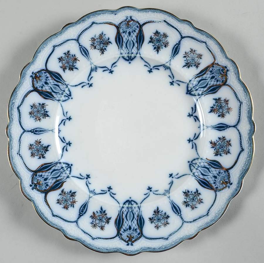 Eclipse (Blue Green Transfer) Luncheon Plate by Johnson Brothers-1