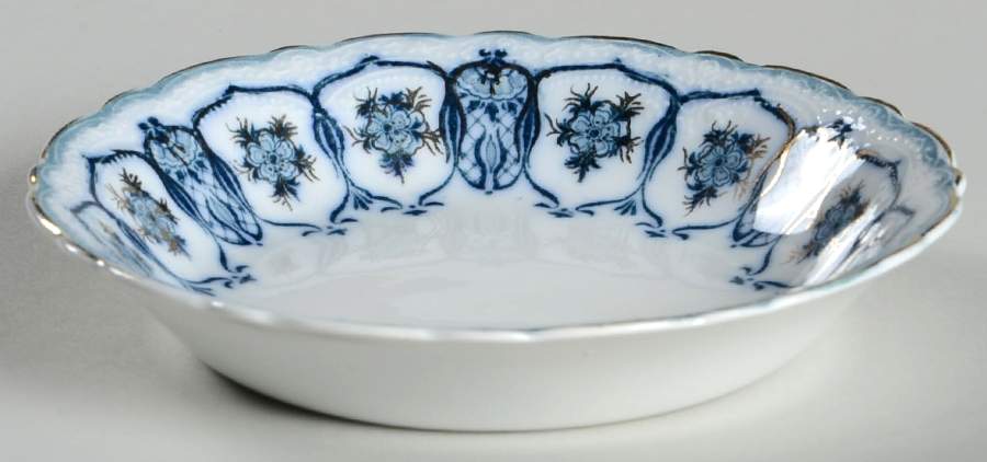 Eclipse (Blue Green Transfer) Fruit/Dessert (Sauce) Bowl by Johnson Brothers-1