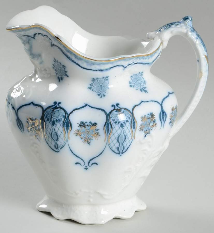 Eclipse (Blue Green Transfer) Creamer by Johnson Brothers-1