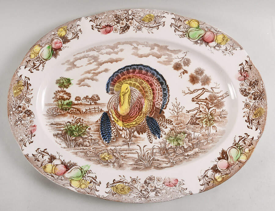 JAP307 18" Oval Serving Platter by Japan-1