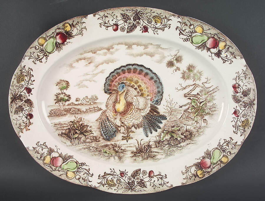 JAP307 18" Oval Serving Platter by Japan-1