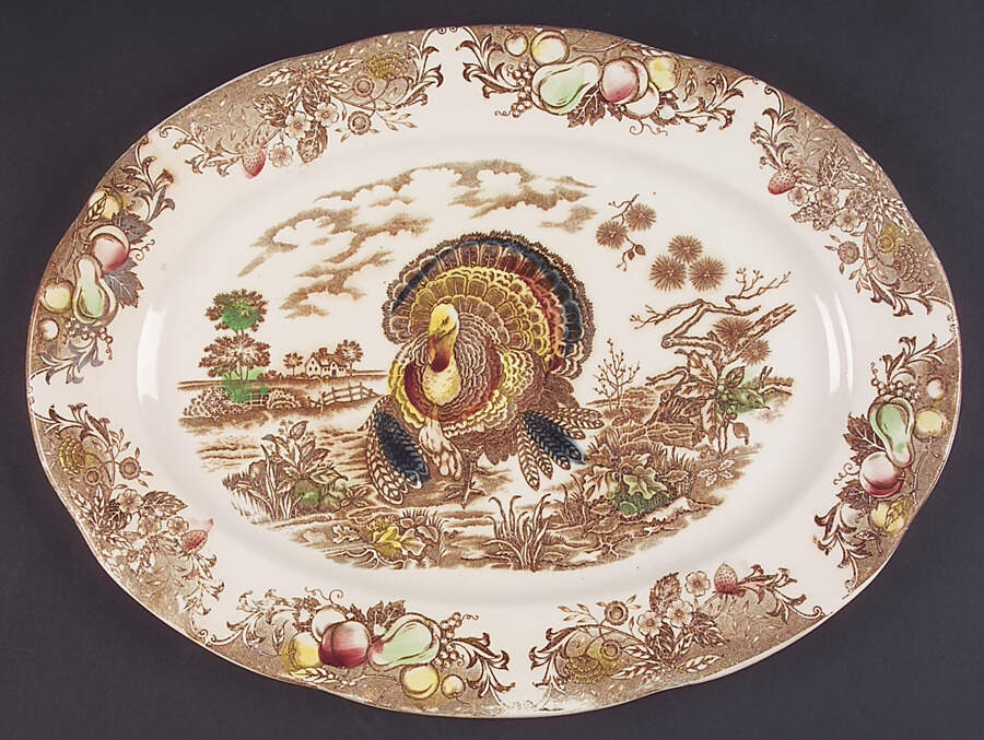 JAP307 16" Oval Serving Platter by Japan-1