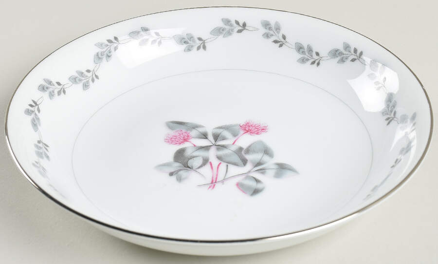 Silver Clover Coupe Soup Bowl by Japan-1