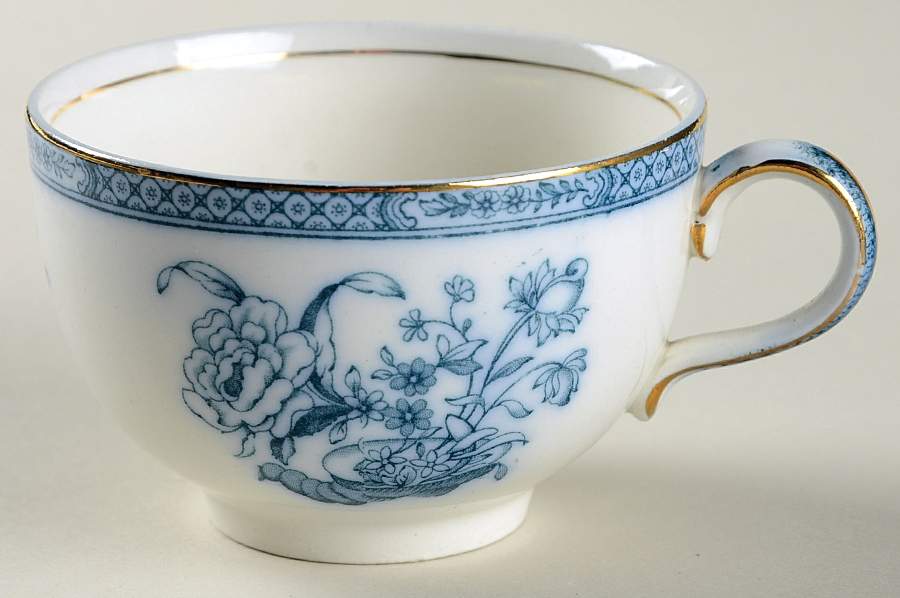 Tokio Transferware Flat Cup by Johnson Brothers-1
