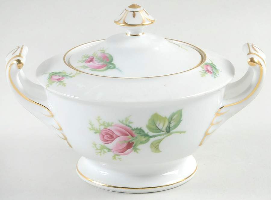 Wild Rose Sugar Bowl & Lid by Japan-1