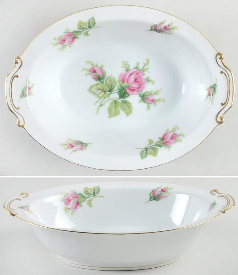 Wild Rose 11" Oval Vegetable Bowl by Japan-1