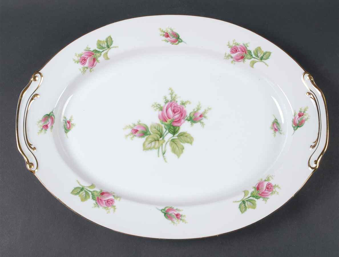 Wild Rose 16" Oval Serving Platter by Japan-1