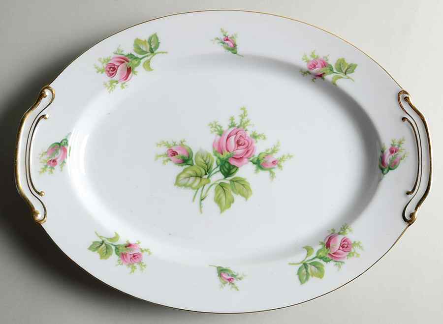 Wild Rose 13" Oval Serving Platter by Japan-1
