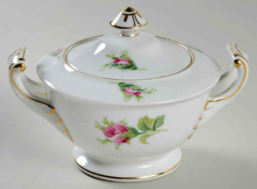 Wild Rose Sugar Bowl & Lid by Japan-1