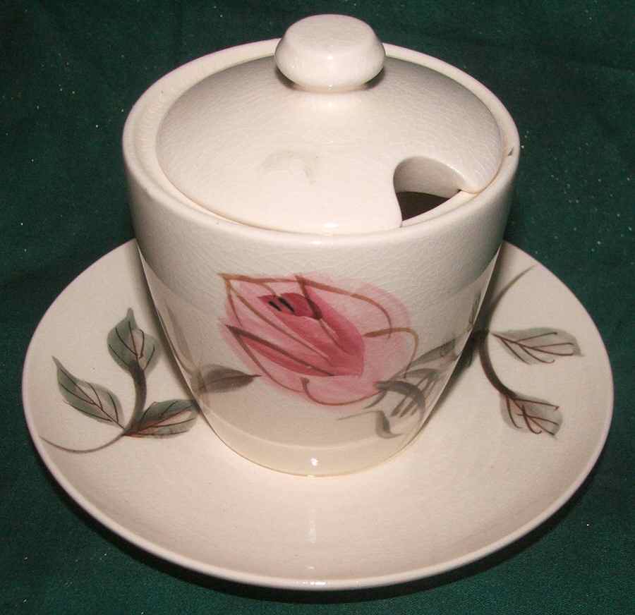 Summer Time Jam/Jelly & Lid w/Attached Underplate & Spoon by Japan-1