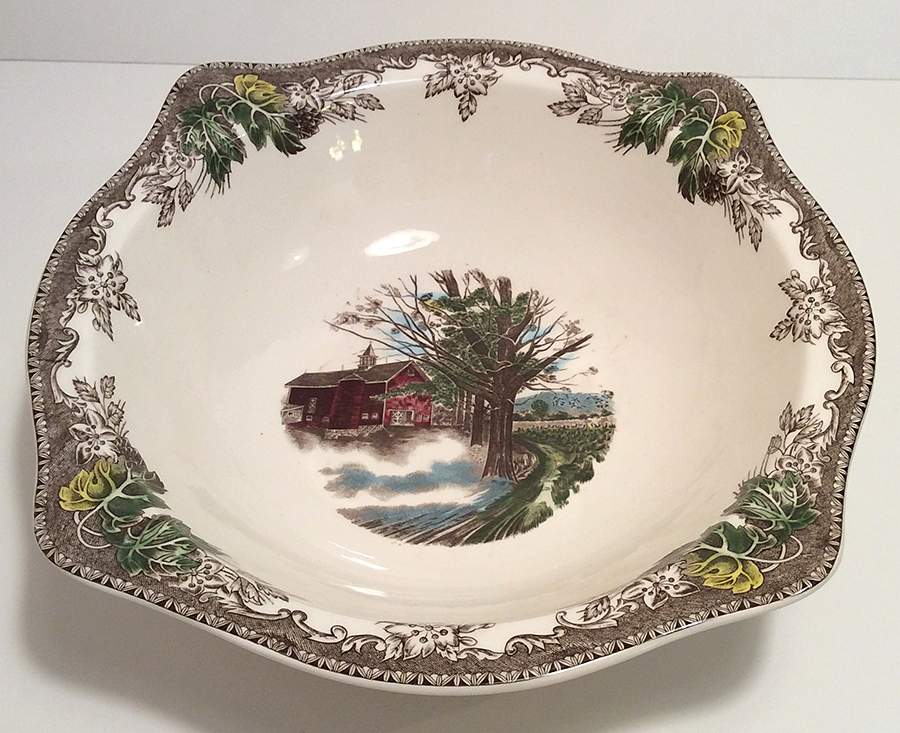 Friendly Village 50th Anniversary 9" Square Vegetable Bowl by Johnson Brothers-1