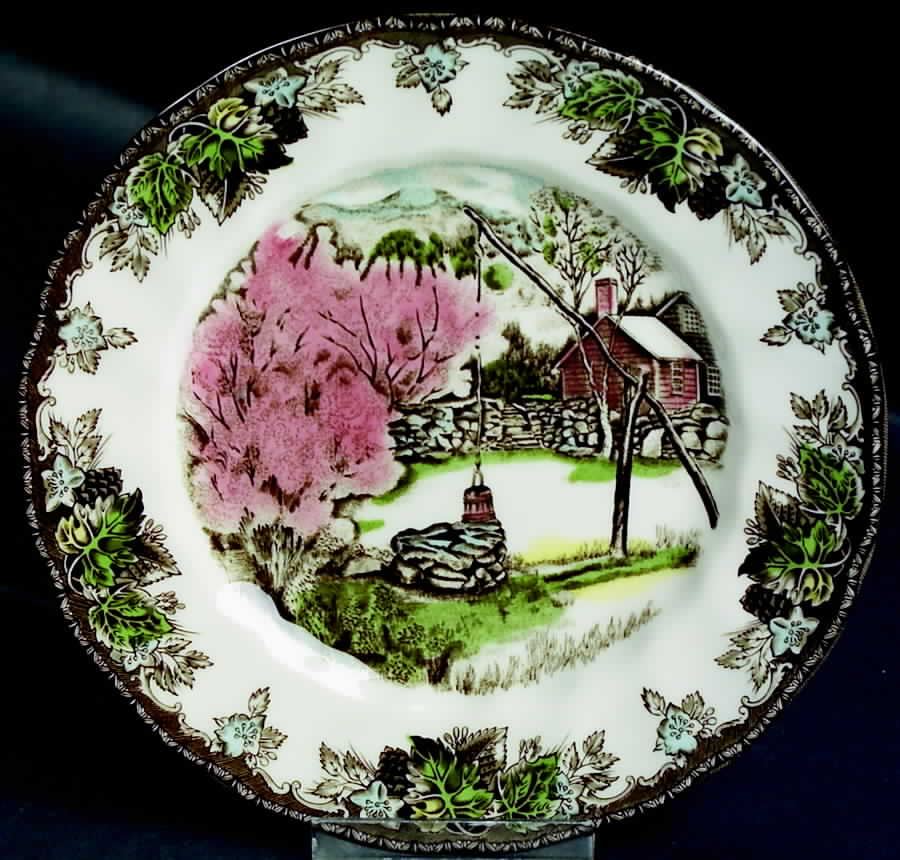 Friendly Village 50th Anniversary Canape Plate by Johnson Brothers-1
