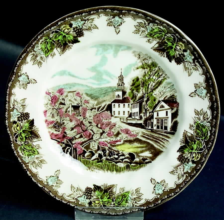 Friendly Village 50th Anniversary Canape Plate by Johnson Brothers-1