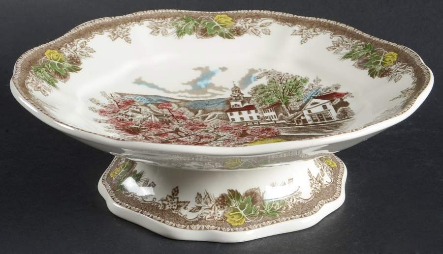 Friendly Village 50th Anniversary Round Compote (Height X Width) by Johnson Brothers-1
