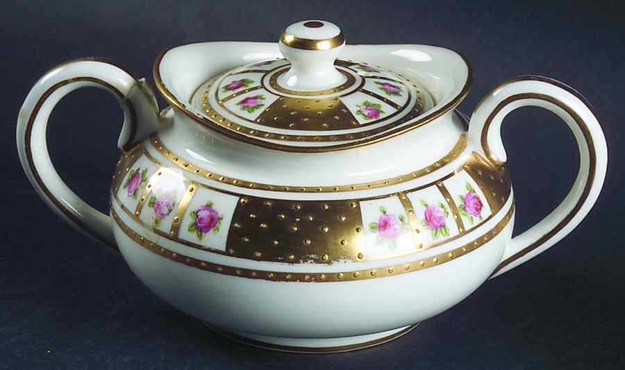 19755 Mini Sugar Bowl & Lid by George Jones & Sons-1