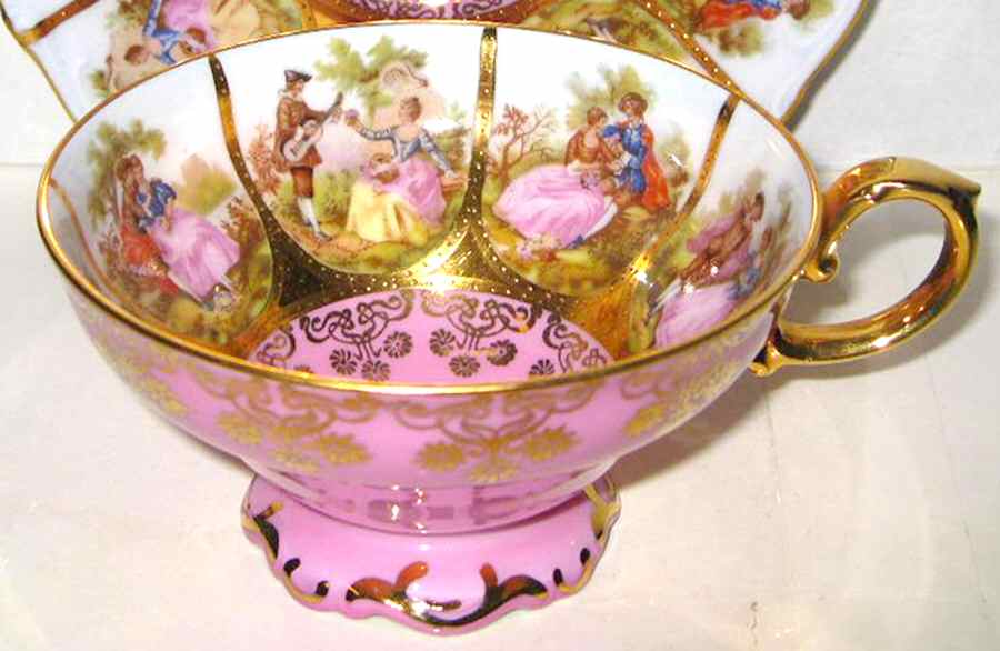 JKW29-PINK Footed Cup by JKW Bavaria-1