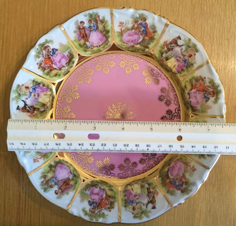 JKW29-PINK Dessert/Pie Plate by JKW Bavaria-1