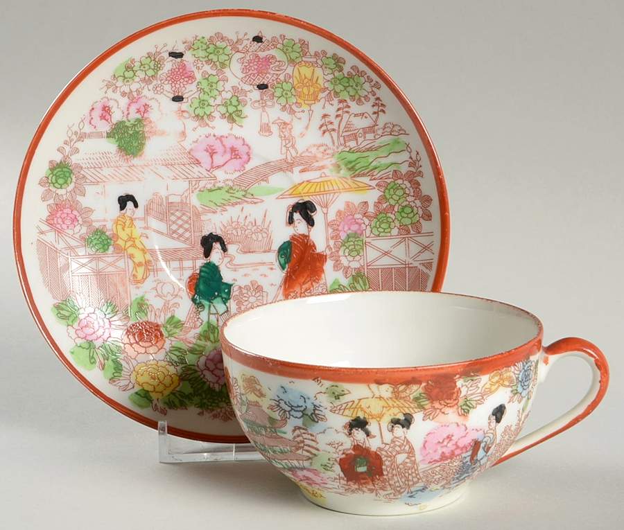 N4613 Flat Cup & Saucer Set by Noritake-1