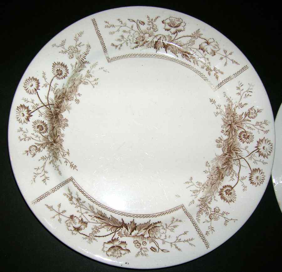 Sylvan Brown (Smooth) Salad Plate by Johnson Brothers-1