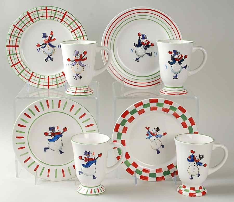 Dancing Snowmen 8 Piece Set by JCPenney-1