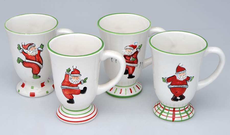 Dancing Santa Mug - Set of 4 by JCPenney-1