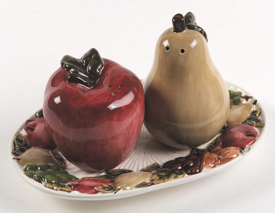 Harvest Figural Salt and Pepper Tray Set by JCPenney-1