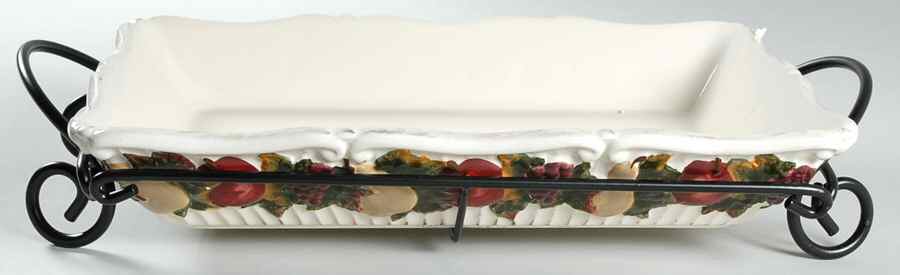 Harvest 13" Rectangular Baker with 16" Metal Stand by JCPenney-1