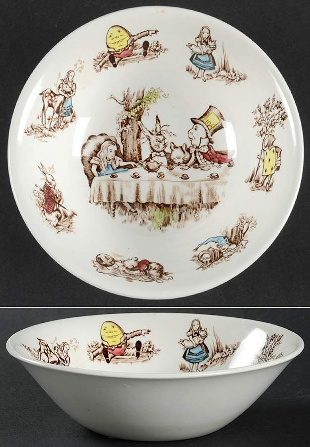 Alice in Wonderland Child's Bowl by Johnson Brothers-1