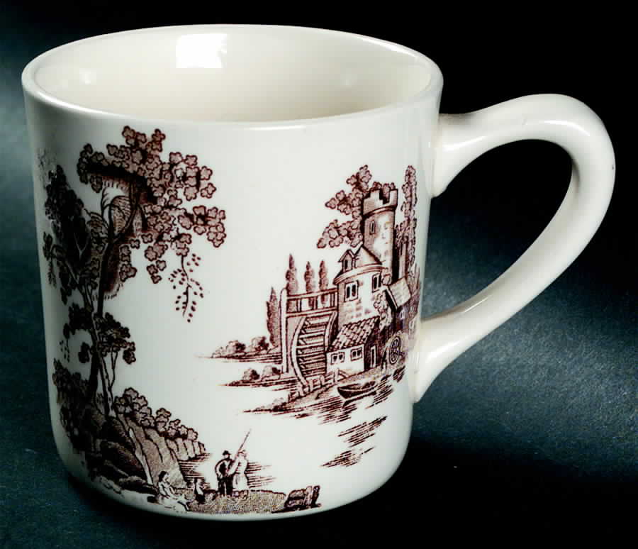 The Old Mill Brown Mug by Johnson Brothers-1