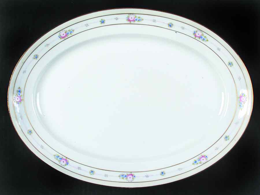 JAP354 14" Oval Serving Platter by Japan-1