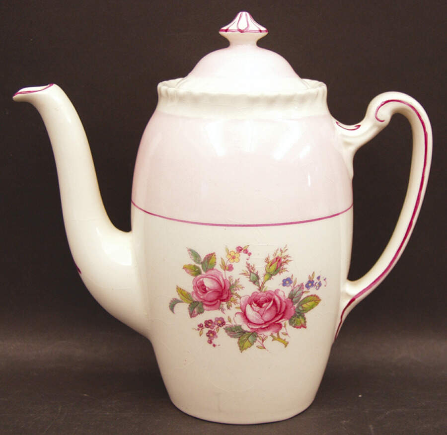 JB21 Pink Mini Coffee Pot & Lid by Johnson Brothers-1