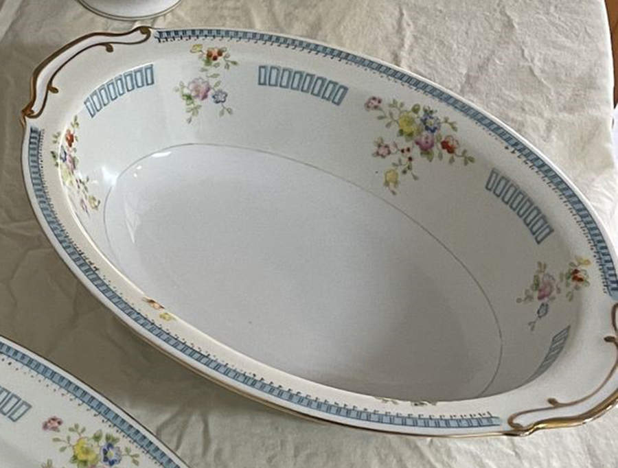 JAP357 10" Oval Vegetable Bowl by Japan-1