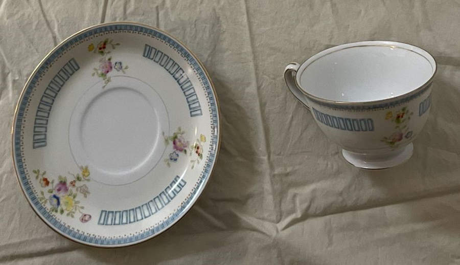JAP357 Footed Cup & Saucer Set by Japan-1