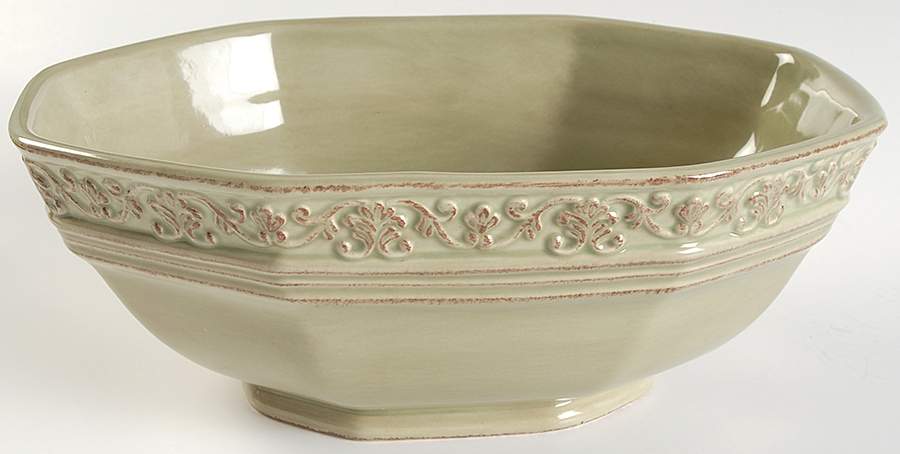 Vintage Sage 10" Oval Vegetable Bowl by JCPenney-1