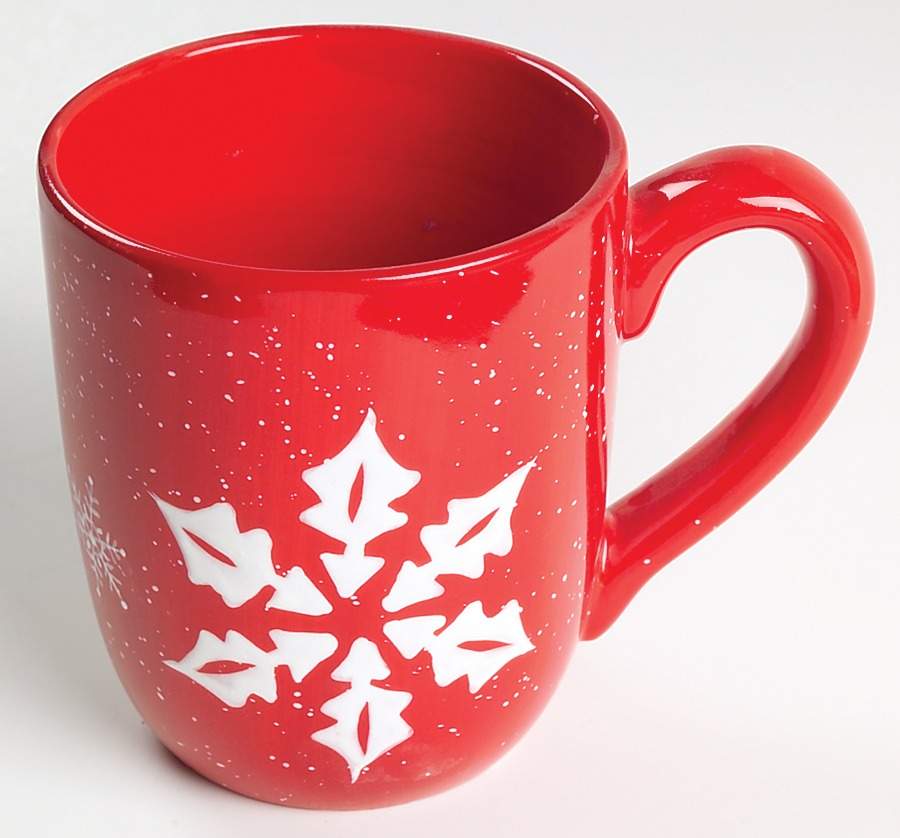 Snowflake (White Snowflakes) Mug by JCPenney-1