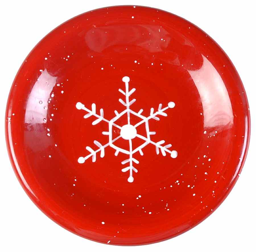Snowflake (White Snowflakes) Salad/Dessert Plate by JCPenney-1