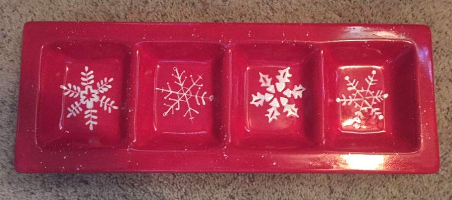 Snowflake (White Snowflakes) 4 Part Relish by JCPenney-1