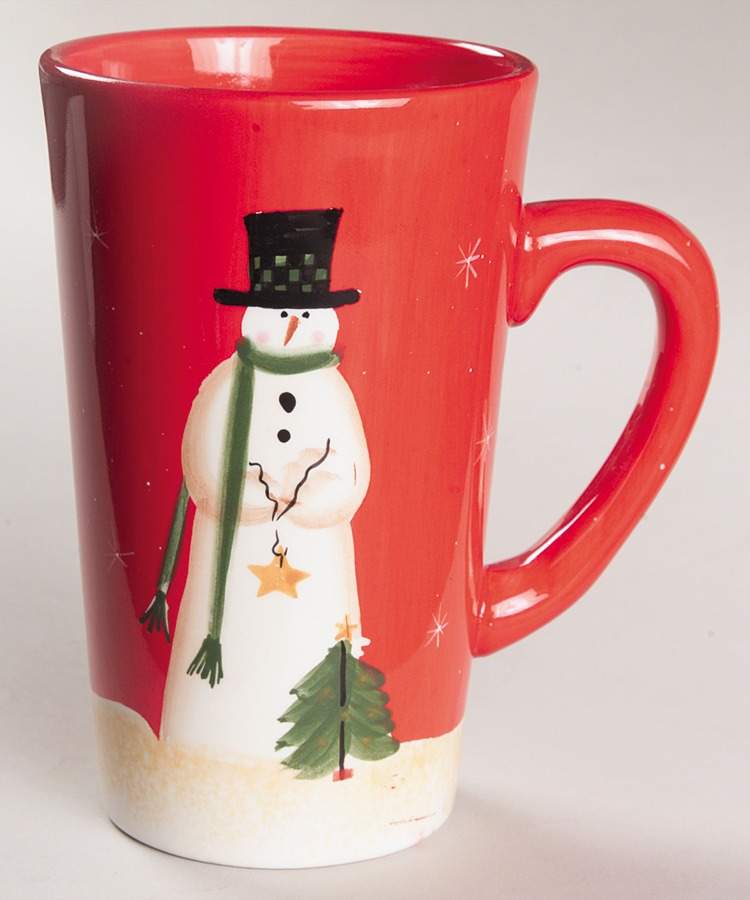 Snowman (One Snowman) Latte Mug by JCPenney-1