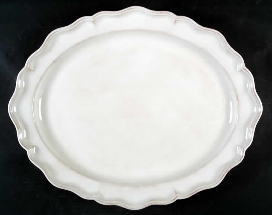 Classic Ecru Off White 20" Oval Serving Platter by JCPenney-1