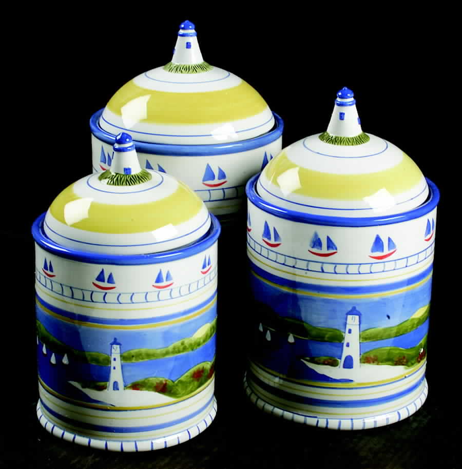 Nantucket (3 Piece) Canister Set (Box Set) by JCPenney-1
