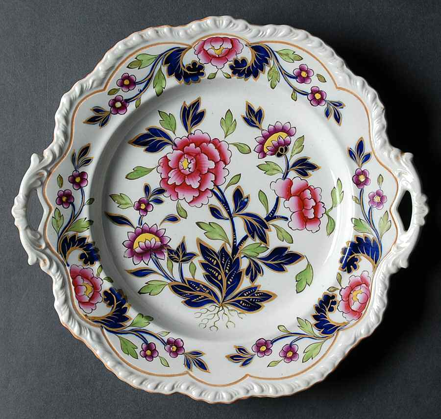 1226 Handled Cake Plate by JW Ridgeway-1