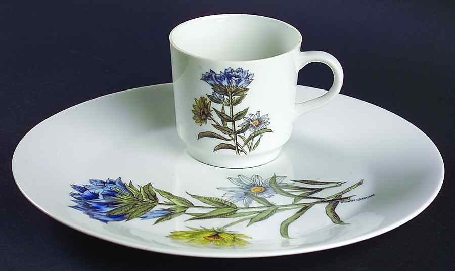 Flower Garden Snack Plate & Cup Set by JSC Japan-1