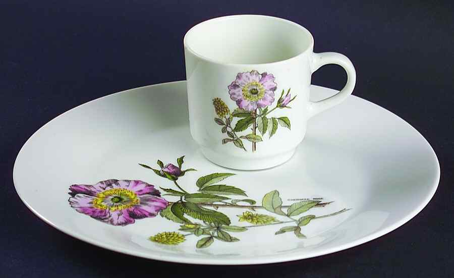 Flower Garden Snack Plate & Cup Set by JSC Japan-1