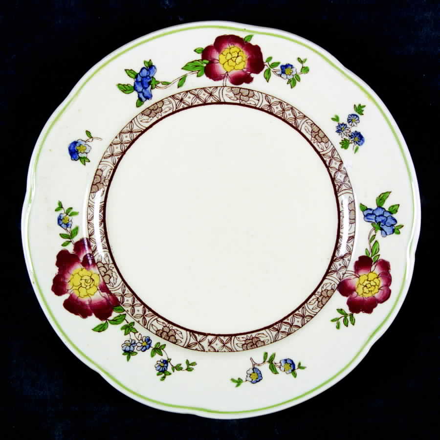 Old Swansea (No Center) Dessert/Pie Plate by George Jones & Sons-1