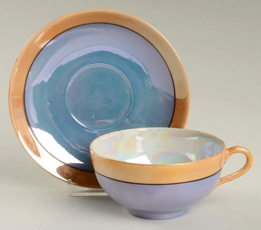 JAP384 Flat Cup & Saucer Set by Japan-1