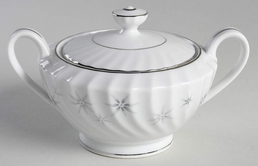 Snowburst Sugar Bowl & Lid by Japan-1