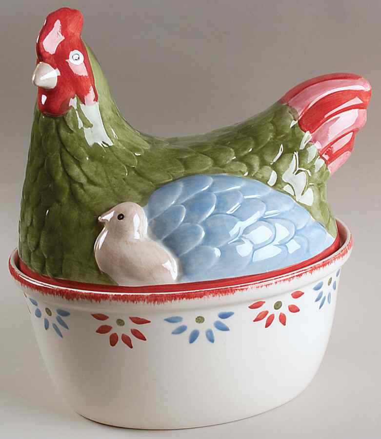 Farmhouse Chic (Accessories) Figural Oval Baker & Lid by Johnson Brothers-1