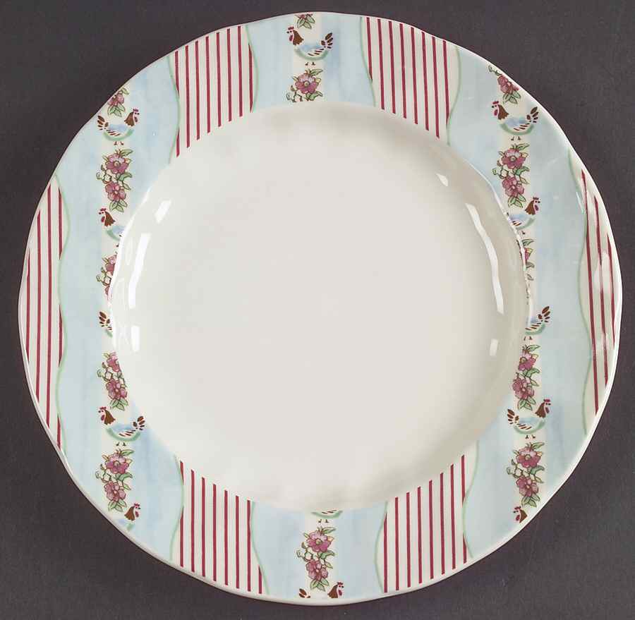 Farmhouse Chic (Silky Stripe) Salad Plate by Johnson Brothers-1