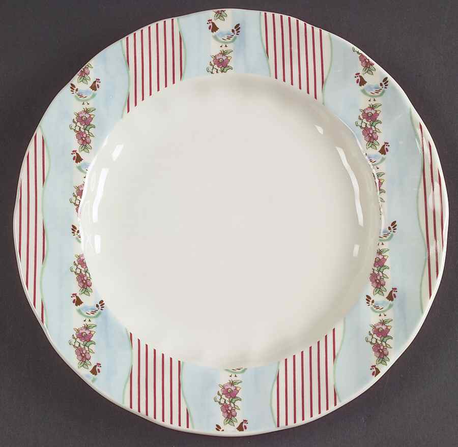 Farmhouse Chic (Silky Stripe) Salad Plate by Johnson Brothers-1