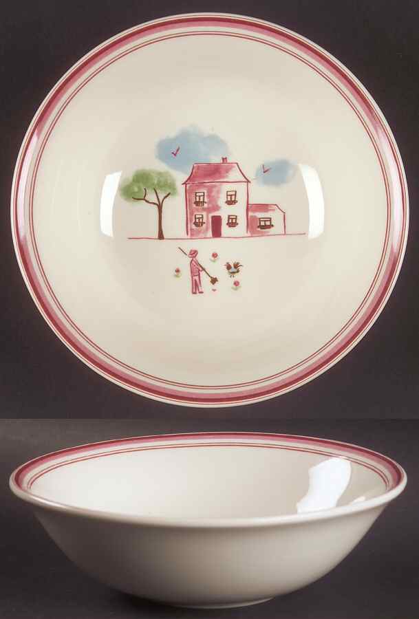 Farmhouse Chic (Farmyard Chick) Coupe Cereal Bowl by Johnson Brothers-1